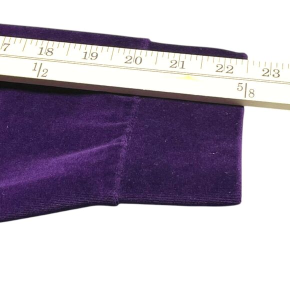 LAUREN RALPH LAUREN LRL Women Tracksuit Jacket Size 1X Velvet Velour Zip Purple - Picture 15 of 16